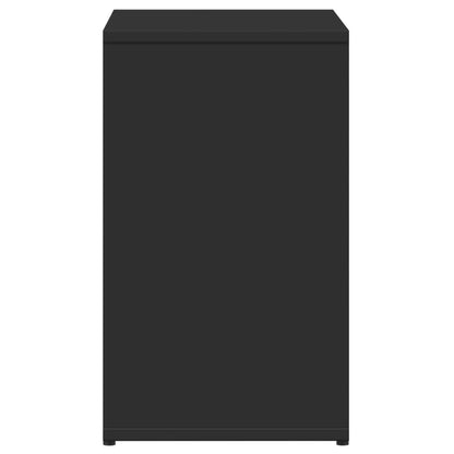 vidaXL Tables d'appoint 2 pcs Noir 50x30x50 cm Bois d'ingénierie
