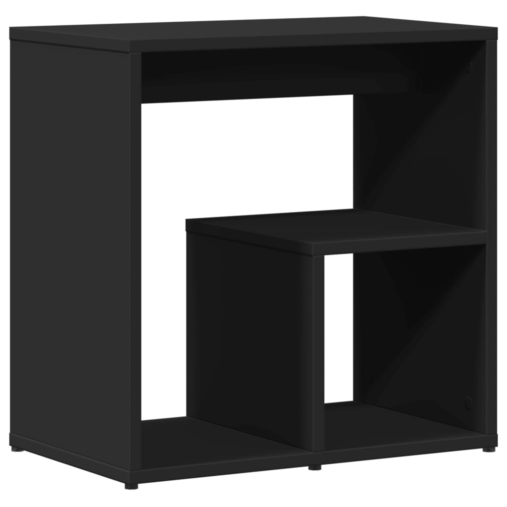 vidaXL Tables d'appoint 2 pcs Noir 50x30x50 cm Bois d'ingénierie
