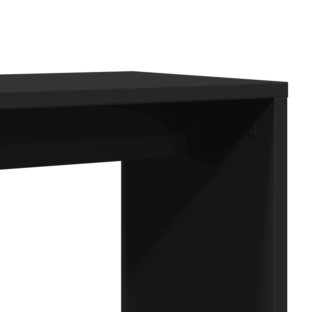 vidaXL Tables d'appoint 2 pcs Noir 50x30x50 cm Bois d'ingénierie