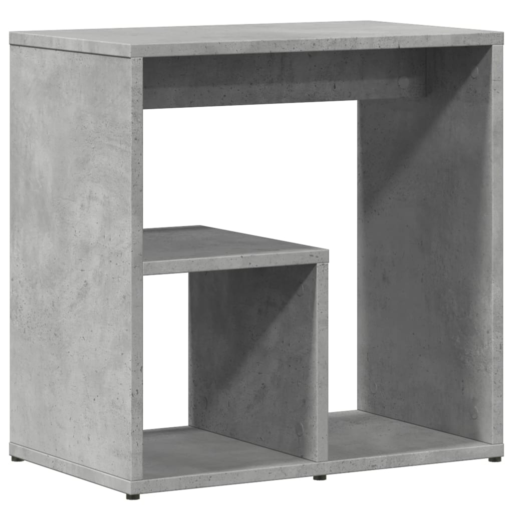 vidaXL Tables d'appoint 2 pcs Gris béton 50x30x50 cm Bois d'ingénierie