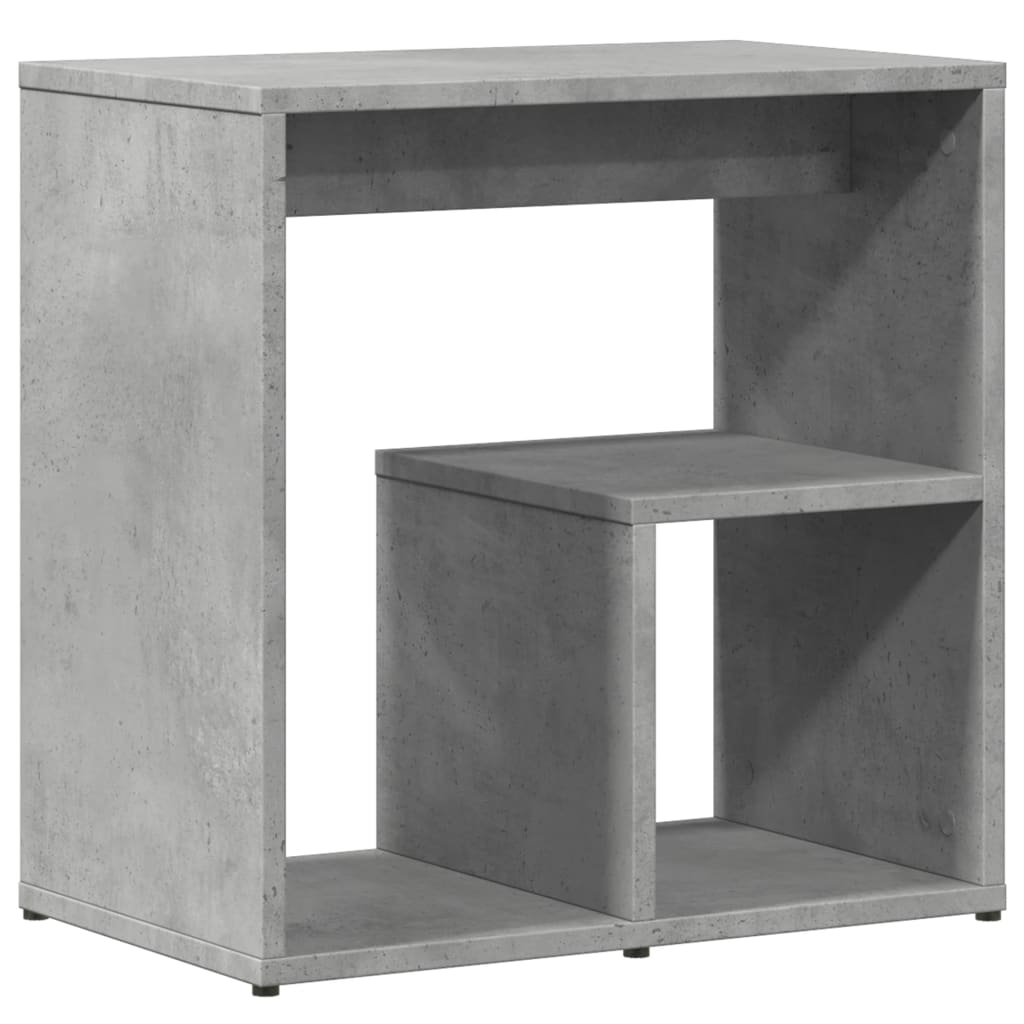 vidaXL Tables d'appoint 2 pcs Gris béton 50x30x50 cm Bois d'ingénierie