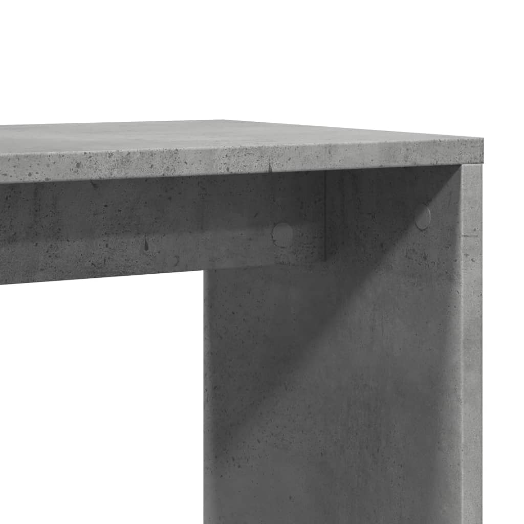 vidaXL Tables d'appoint 2 pcs Gris béton 50x30x50 cm Bois d'ingénierie