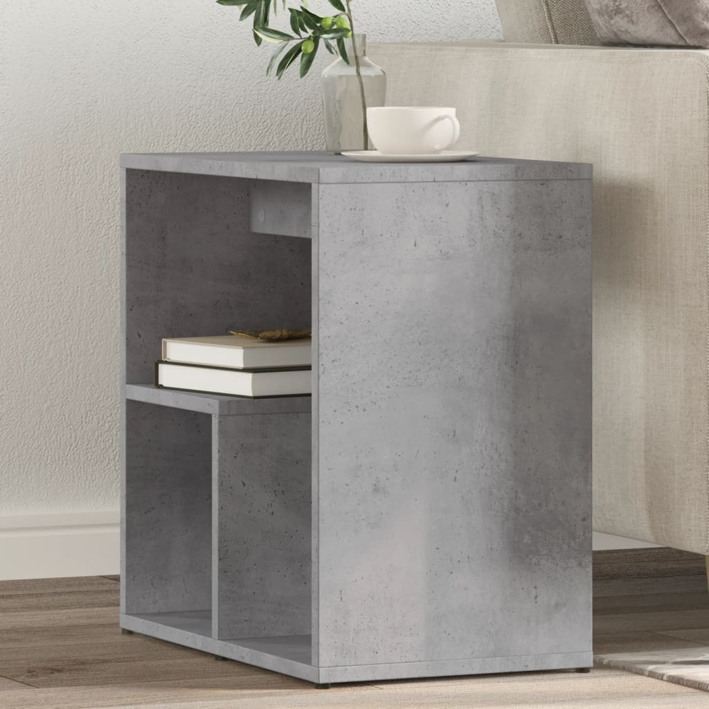 vidaXL Tables d'appoint 2 pcs Gris béton 50x30x50 cm Bois d'ingénierie