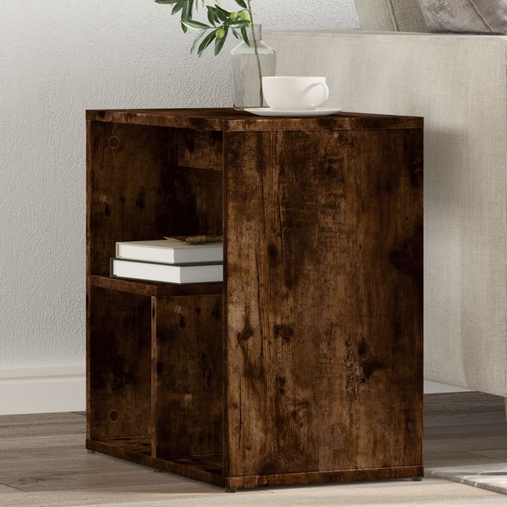 vidaXL Tables d'appoint 2 pcs Chêne fumé 50x30x50 cm Bois d'ingénierie