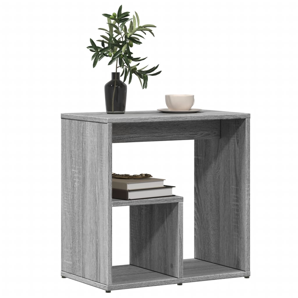 vidaXL Tables d'appoint 2 pcs Gris Sonoma 50x30x50 cm Bois d'ingénierie