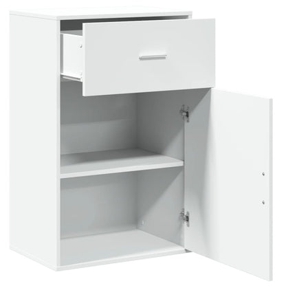 vidaXL Beistellschrank Weiß 56,5x39x90 cm Holzwerkstoff