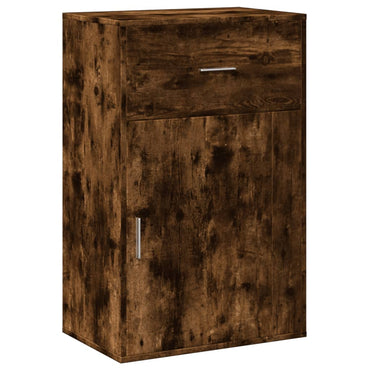 vidaXL Meuble d'appoint Chêne fumé 56,5x39x90 cm Bois d'ingénierie