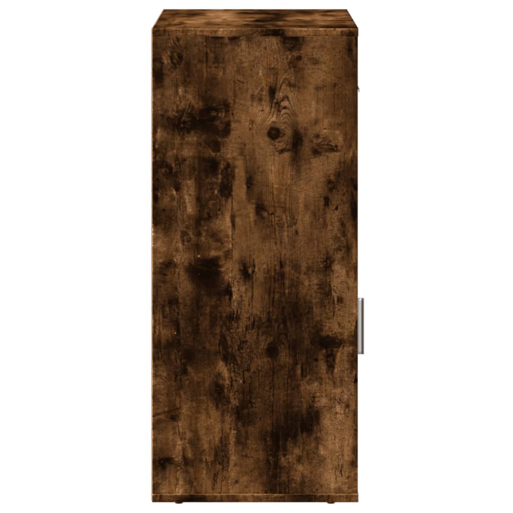 vidaXL Meuble d'appoint Chêne fumé 56,5x39x90 cm Bois d'ingénierie