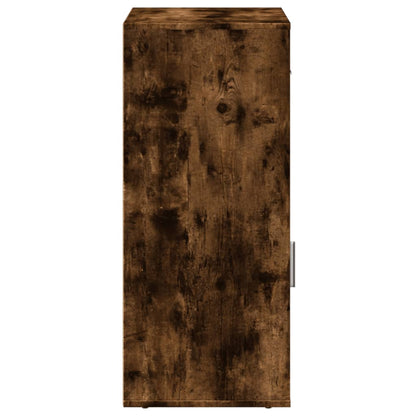 vidaXL Meuble d'appoint Chêne fumé 56,5x39x90 cm Bois d'ingénierie