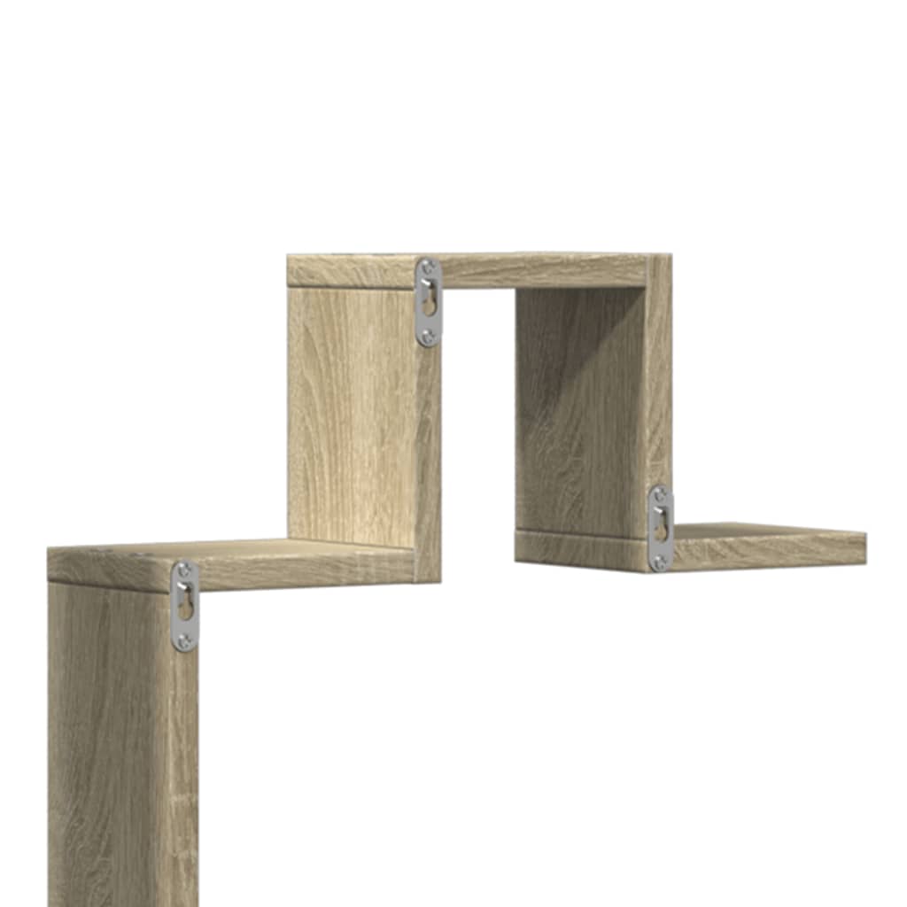 vidaXL Wandregal Sonoma-Eiche 104,5x10x43 cm Holzwerkstoff