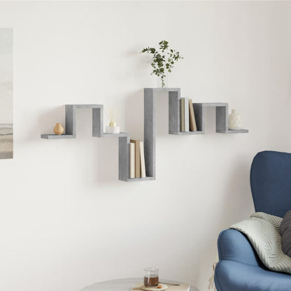 vidaXL Étagère murale gris béton 104,5x10x43 cm bois d'ingénierie