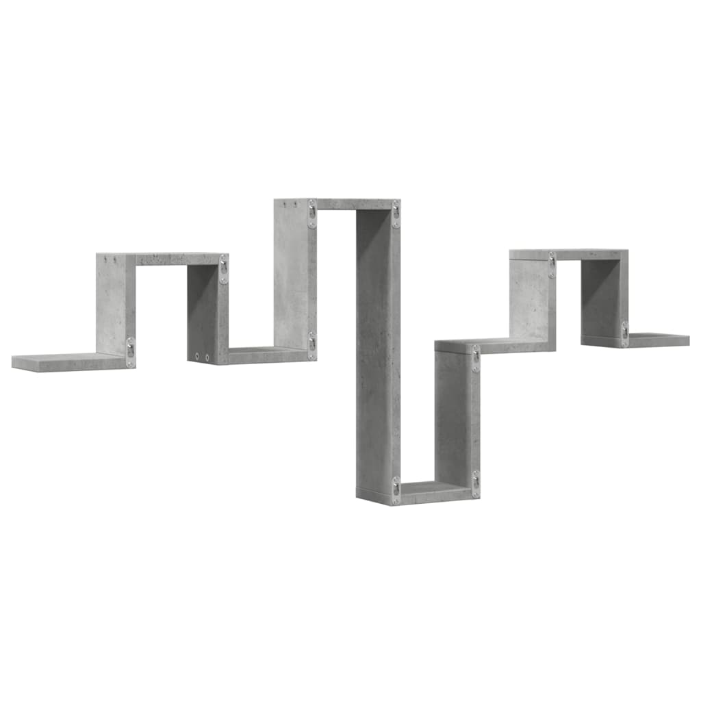 vidaXL Étagère murale gris béton 104,5x10x43 cm bois d'ingénierie