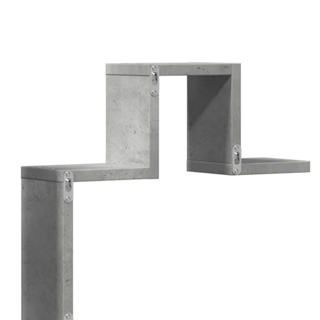 vidaXL Étagère murale gris béton 104,5x10x43 cm bois d'ingénierie
