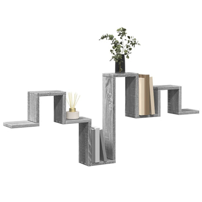 vidaXL Wandregal Grau Sonoma 104,5x10x43 cm Holzwerkstoff