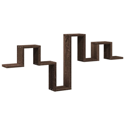 vidaXL Wandregal Braun Eichen-Optik 104,5x10x43 cm Holzwerkstoff