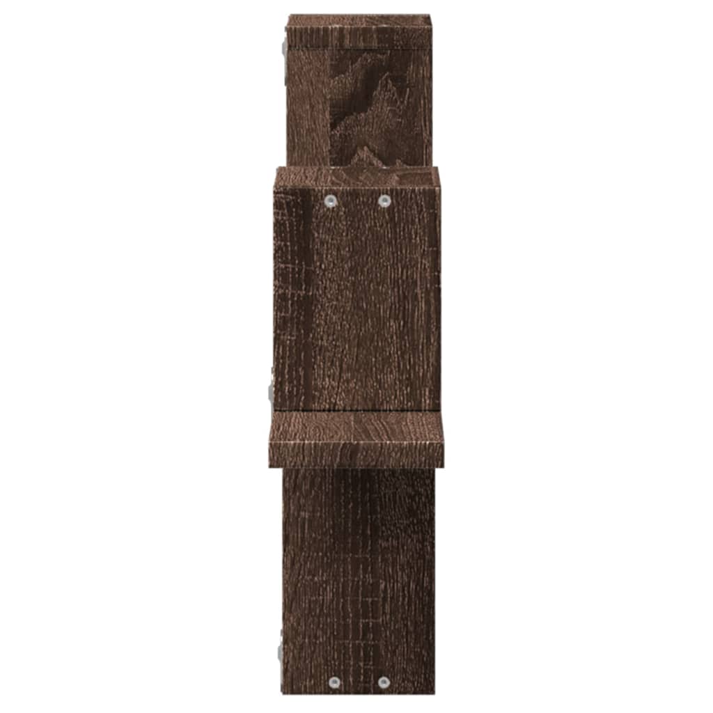 vidaXL Wandregal Braun Eichen-Optik 104,5x10x43 cm Holzwerkstoff
