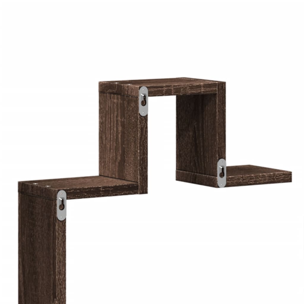vidaXL Wandregal Braun Eichen-Optik 104,5x10x43 cm Holzwerkstoff