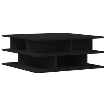 vidaXL Table basse noire 70x70x29 cm Bois d'ingénierie