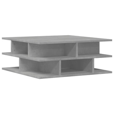 vidaXL Table basse gris béton 70x70x29 cm aggloméré
