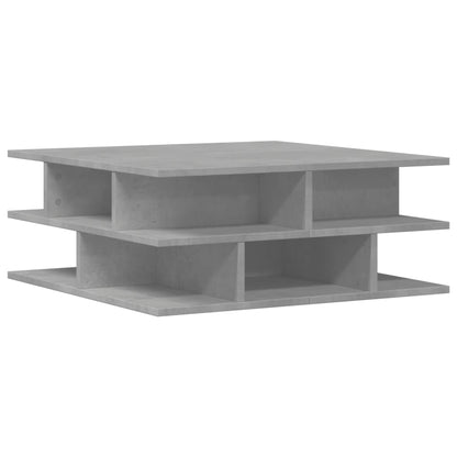 vidaXL Table basse gris béton 70x70x29 cm aggloméré