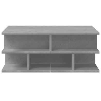 vidaXL Table basse gris béton 70x70x29 cm aggloméré