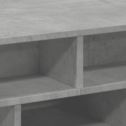 vidaXL Table basse gris béton 70x70x29 cm aggloméré