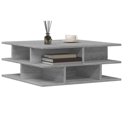 vidaXL Table basse gris sonoma 70x70x29 cm aggloméré