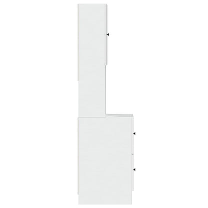 vidaXL Küchenschrank Weiß 35x50x180 cm Holzwerkstoff