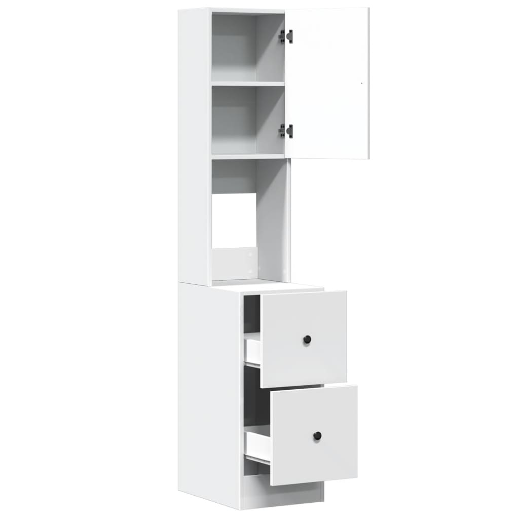 vidaXL Küchenschrank Weiß 35x50x180 cm Holzwerkstoff