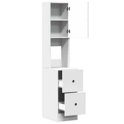 vidaXL Küchenschrank Weiß 35x50x180 cm Holzwerkstoff