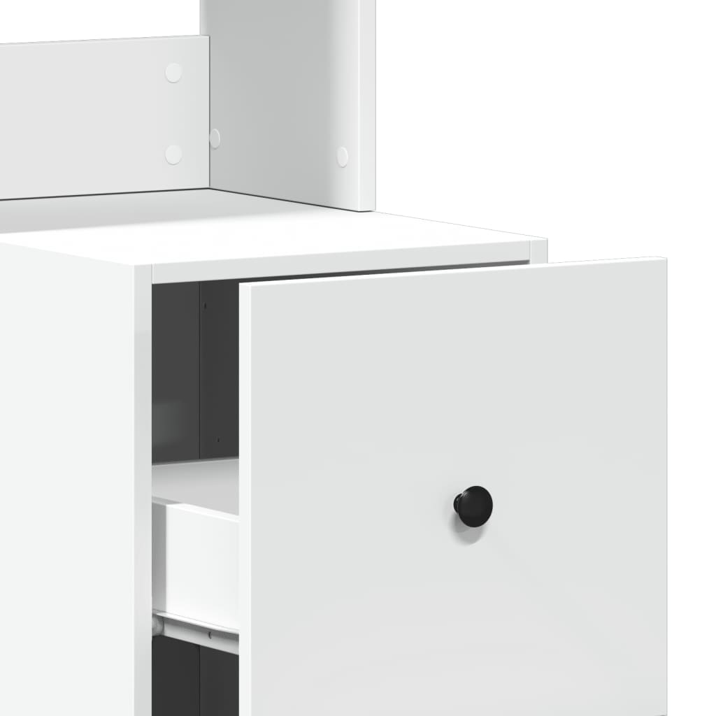vidaXL Küchenschrank Weiß 35x50x180 cm Holzwerkstoff