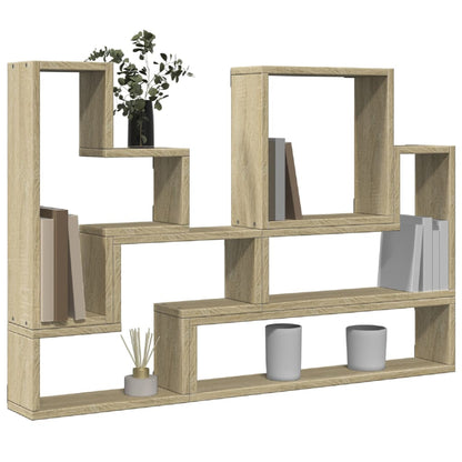 vidaXL Wandregal Sonoma-Eiche 96x12x64 cm Holzwerkstoff