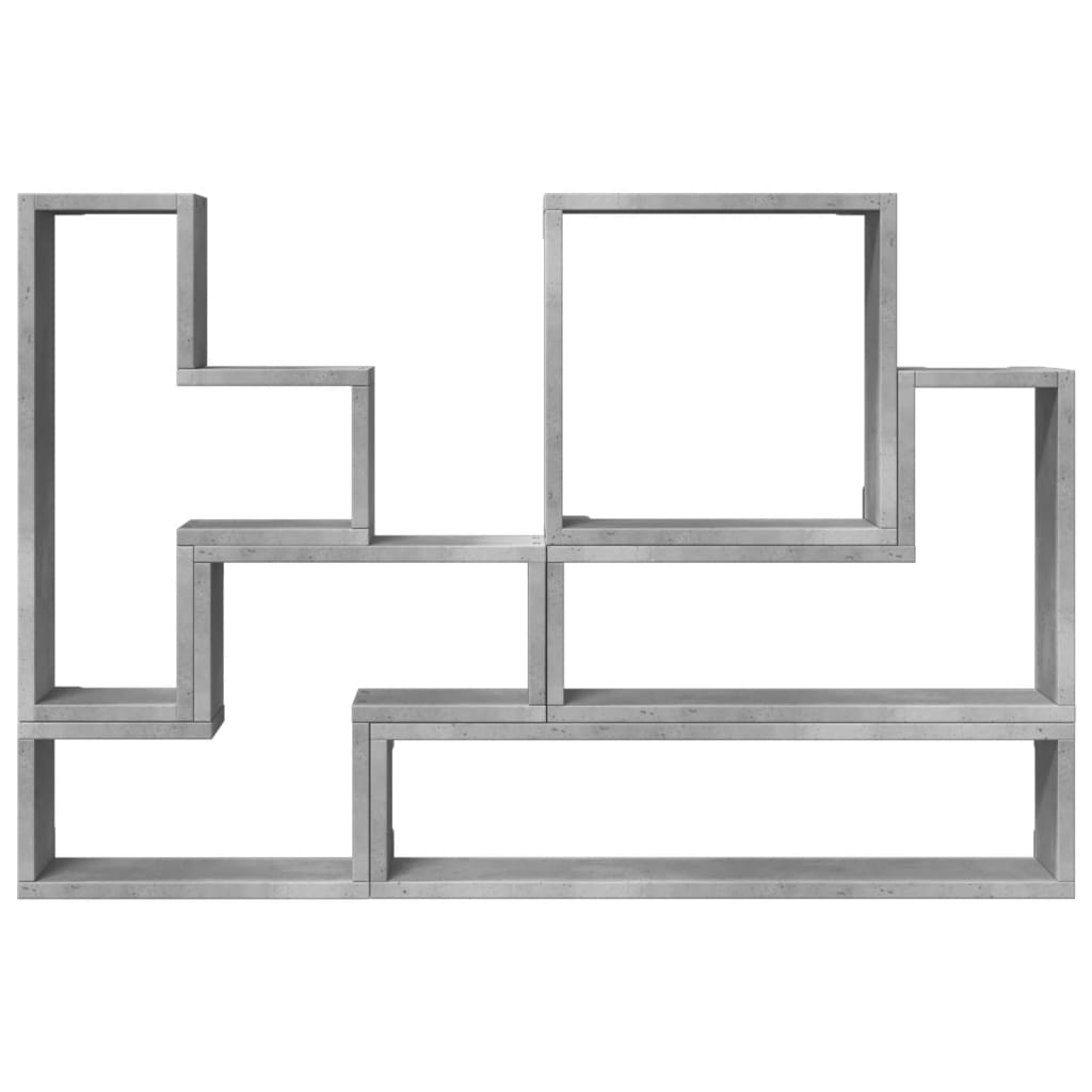 vidaXL Wandregal Betongrau 96x12x64 cm Holzwerkstoff