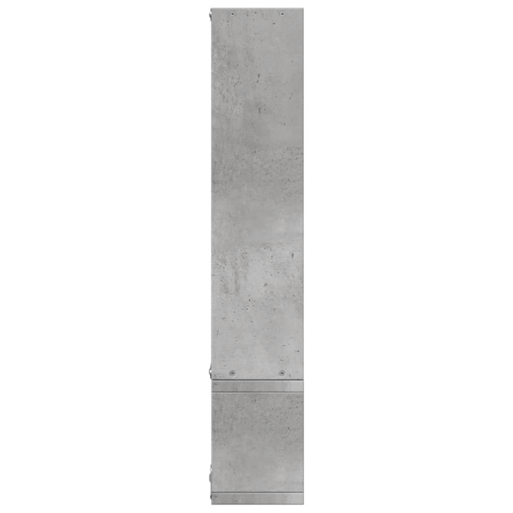 vidaXL Wandregal Betongrau 96x12x64 cm Holzwerkstoff