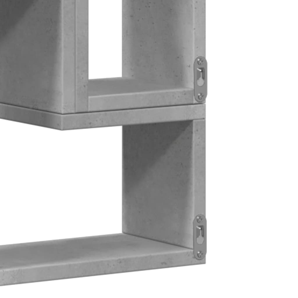 vidaXL Wandregal Betongrau 96x12x64 cm Holzwerkstoff