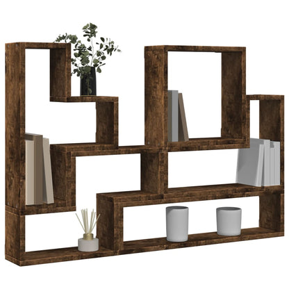 vidaXL Étagère murale chêne fumé 96x12x64 cm en bois d'ingénierie