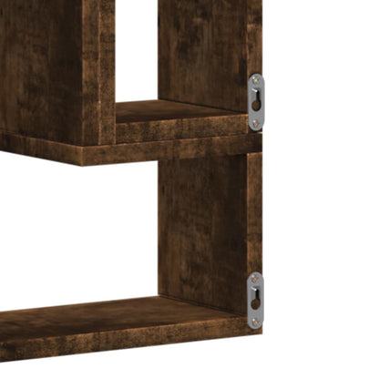 vidaXL Étagère murale chêne fumé 96x12x64 cm en bois d'ingénierie