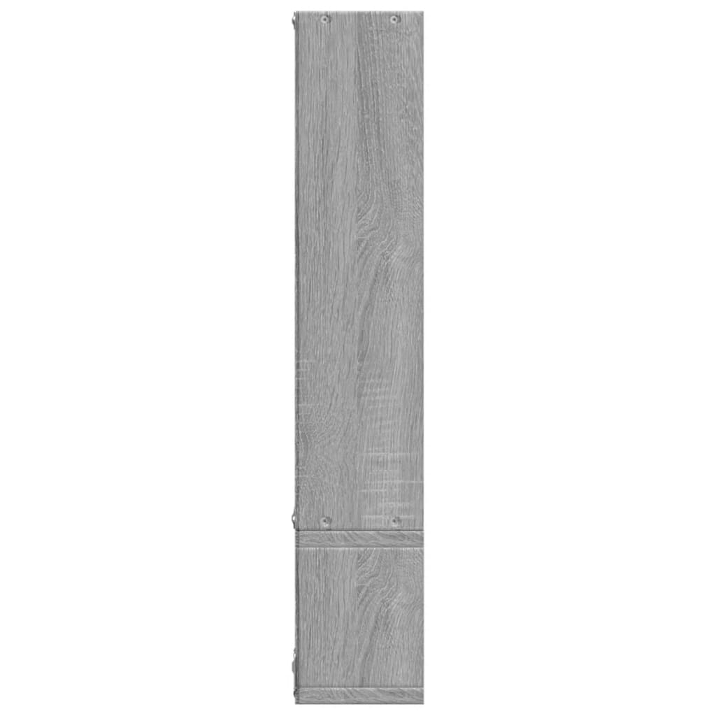 vidaXL Wandregal Grau Sonoma 96x12x64 cm Holzwerkstoff