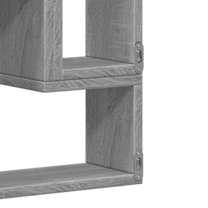vidaXL Wandregal Grau Sonoma 96x12x64 cm Holzwerkstoff