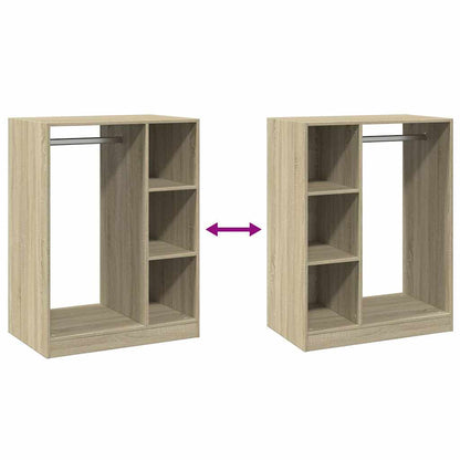 Kleiderschrank Sonoma-Eiche 77x48x102 cm Holzwerkstoff