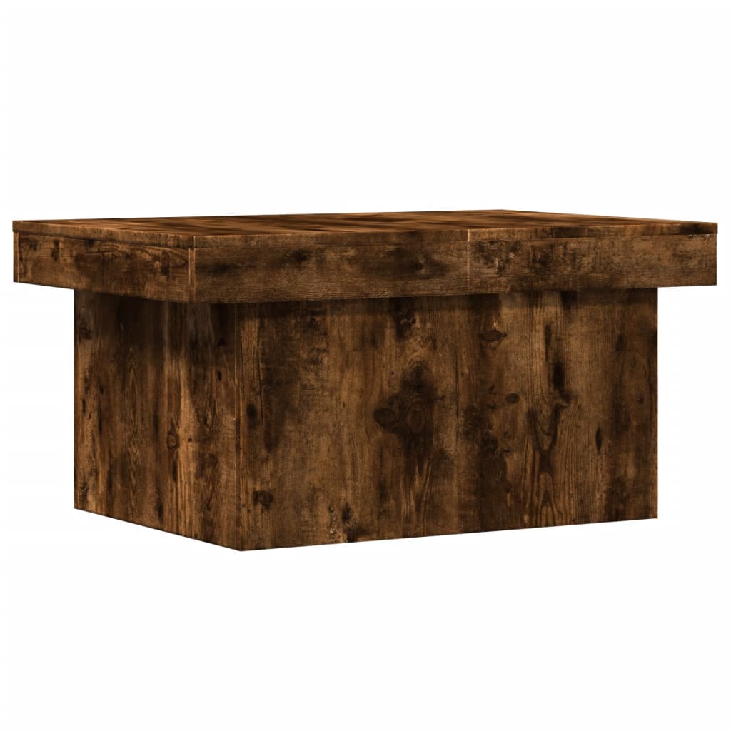 vidaXL Table basse chêne fumé 100x55x40 cm Bois d'ingénierie