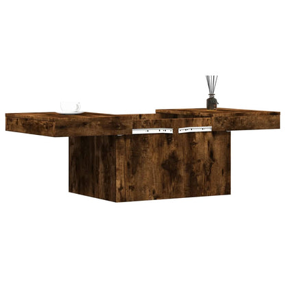 vidaXL Table basse chêne fumé 100x55x40 cm Bois d'ingénierie