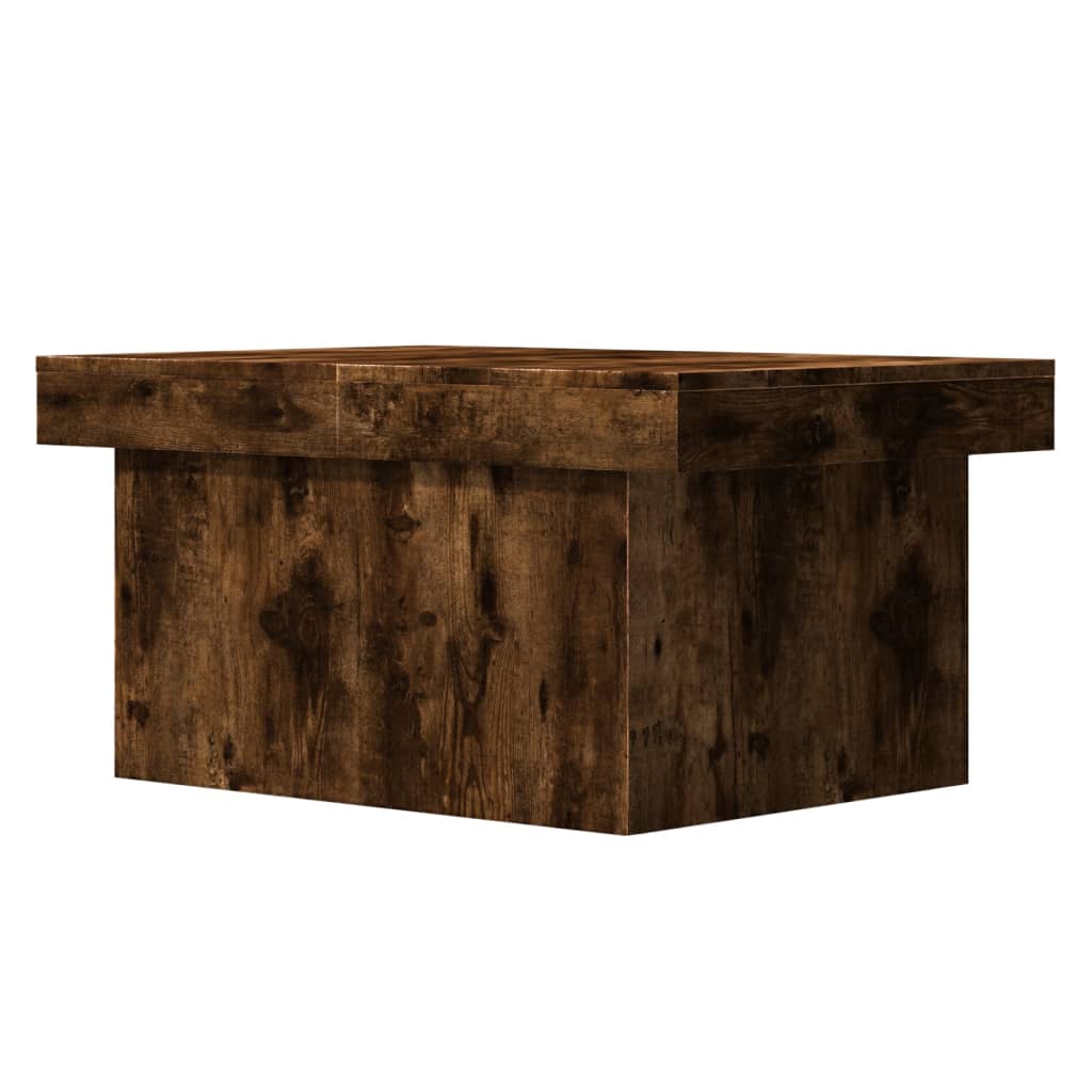 vidaXL Table basse chêne fumé 100x55x40 cm Bois d'ingénierie