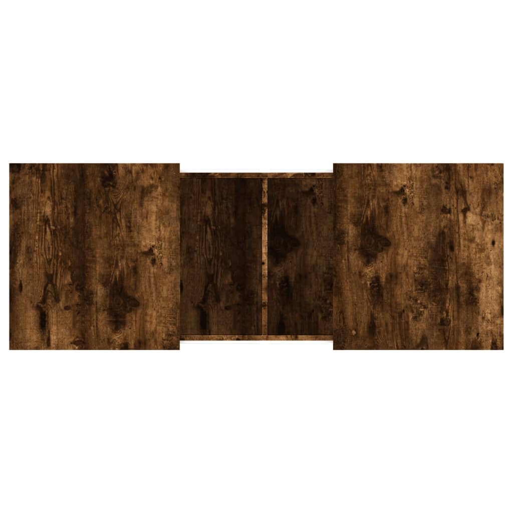 vidaXL Table basse chêne fumé 100x55x40 cm Bois d'ingénierie