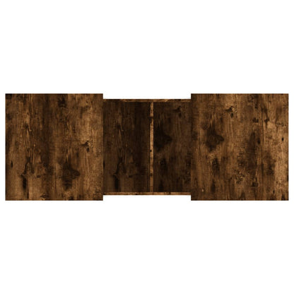 vidaXL Table basse chêne fumé 100x55x40 cm Bois d'ingénierie