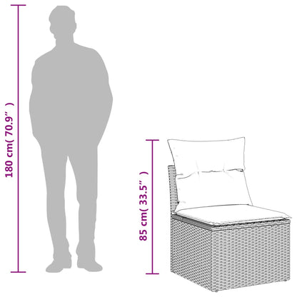 vidaXL Ensemble de canapés de jardin 4 pcs avec coussins en résine tressée beige