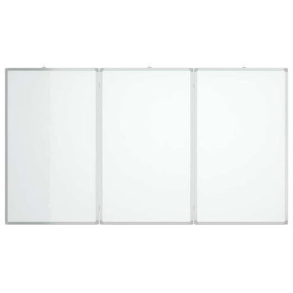 Magnetisches Whiteboard Klappbar 120x80x1,7 cm Aluminium
