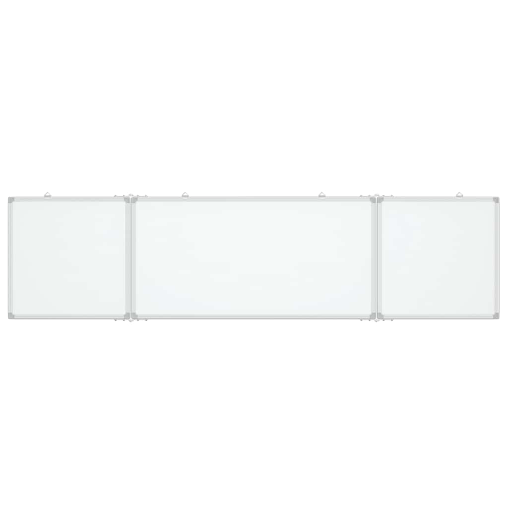 Magnetisches Whiteboard Klappbar 160x40x1,7 cm Aluminium