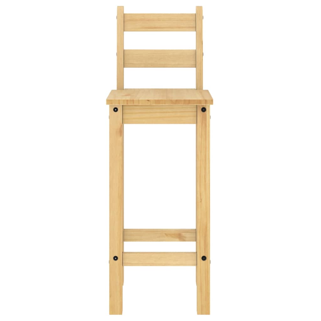 vidaXL Tabourets de bar 2 pcs Bois de pin massif