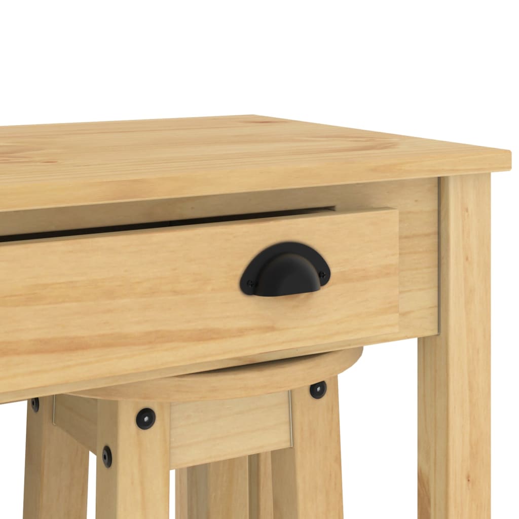 vidaXL 3-tlg. Bar-Set Massivholz Kiefer